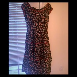 Adorable handmade 1950s ric rad novelty dress